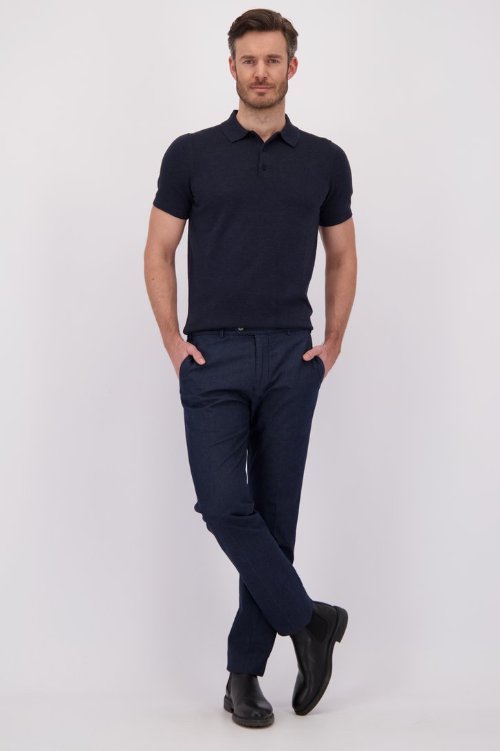 Voorkant van Navy chino - Vancouver - Regular fit  door Brassville voor Heren