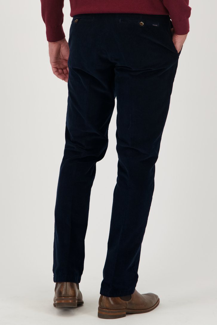 Navy corduroy broek - Louisiana - Regular fit van Brassville voor Heren