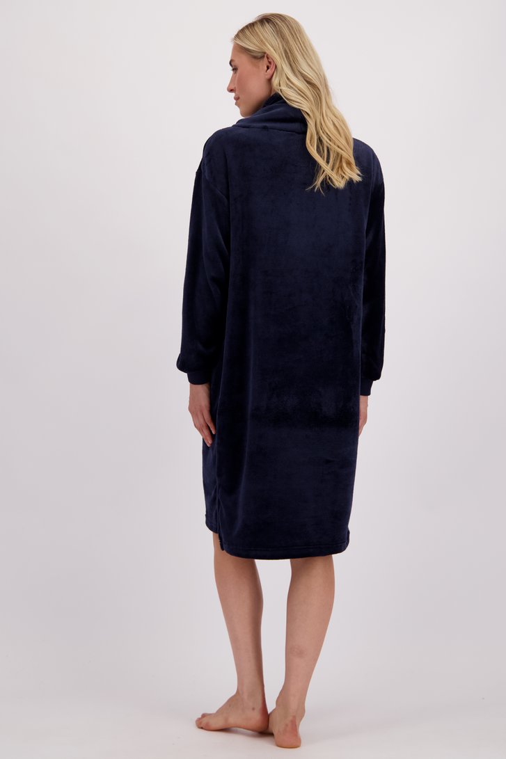 Achterkant van Navy dekentrui in fleece door Liberty Island voor Dames