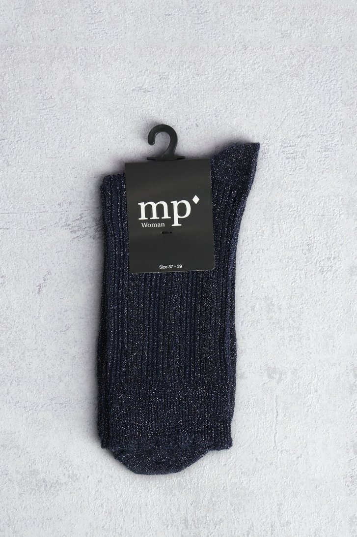 Productfoto 1 van Navy glittersokken door MP Denmark voor Dames
