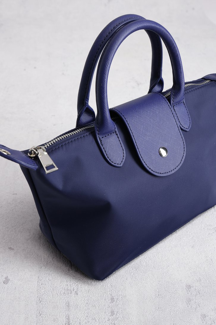 Navy handtas met leather look afwerking van Liberty Island voor Dames