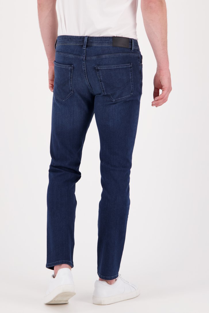 Navy jeans stretch - Lars  - slim fit - L34 van Liberty Island Denim voor Heren