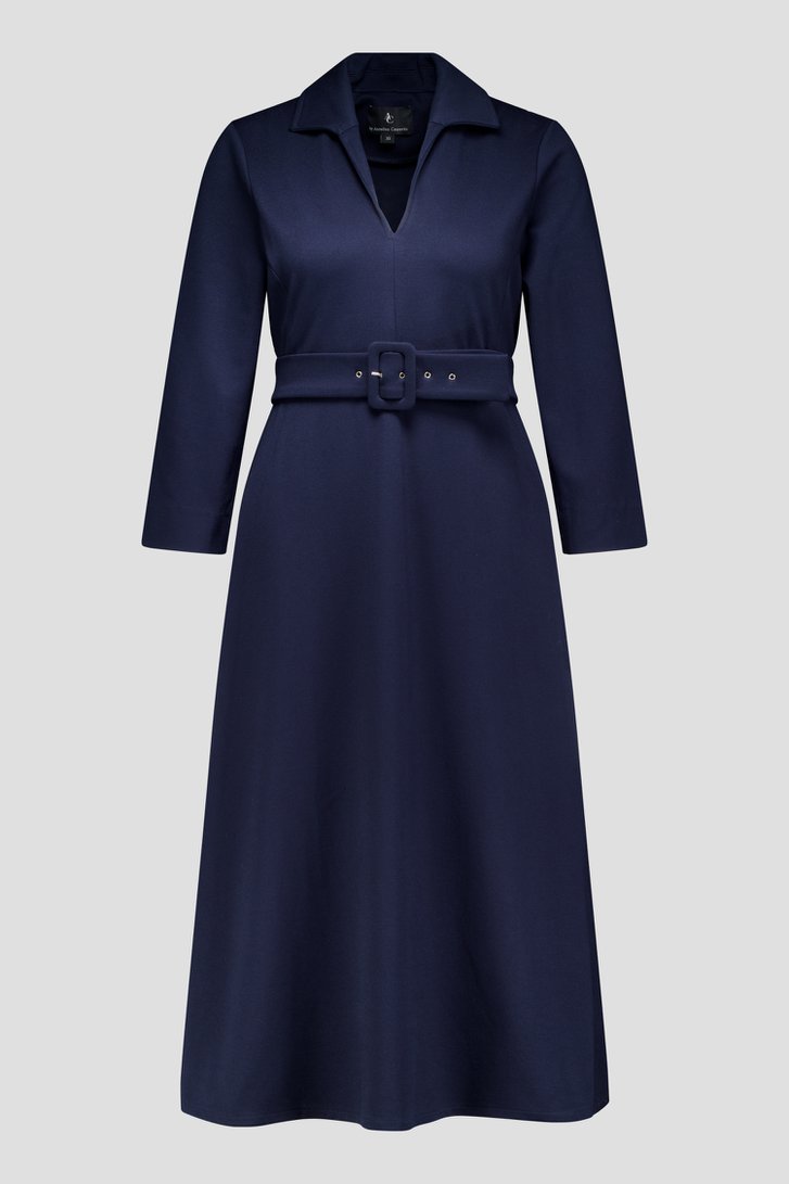 Productfoto 1 van Navy midikleedje met riem  door AC by Annelien Coorevits voor Dames