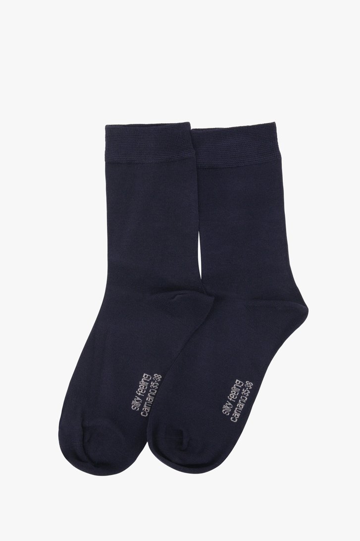 Navy sokken - 2 paar van Camano voor Dames