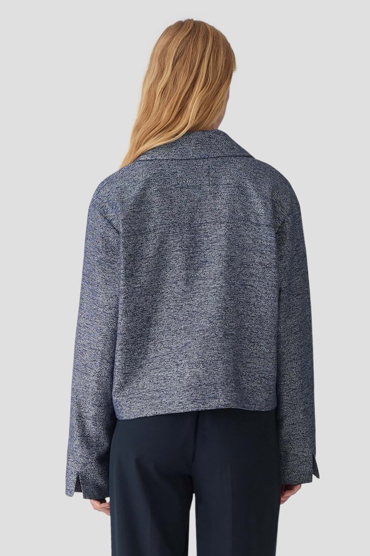 Navy-wit gemêleerd vestje van Opus voor Dames