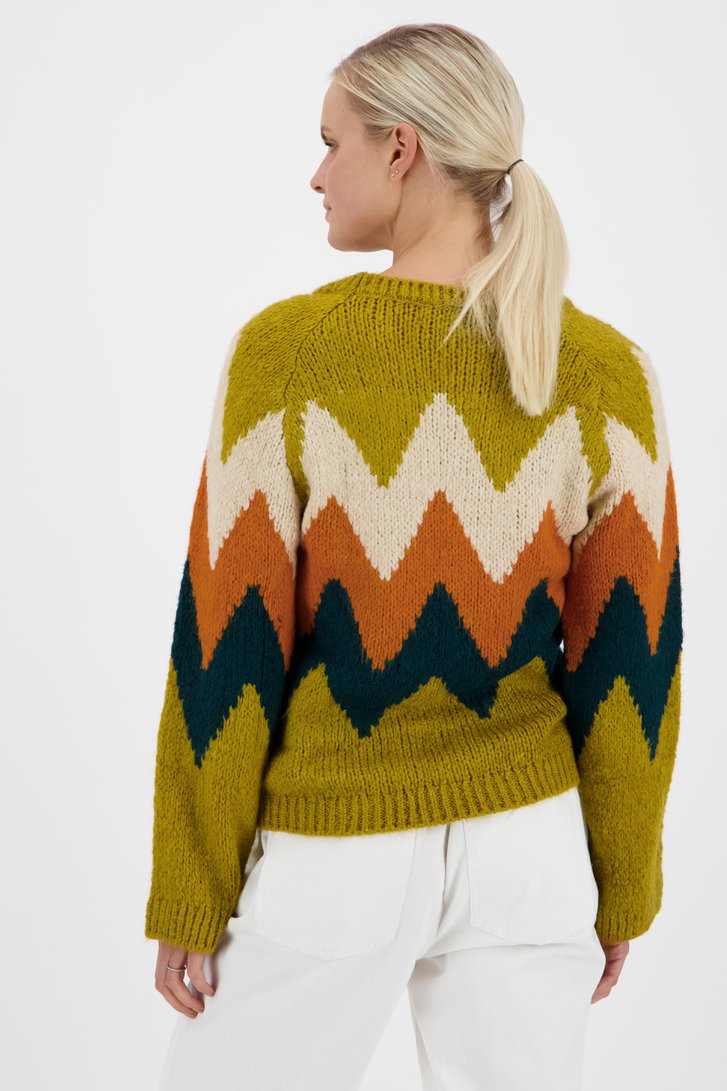 Okerkleurige gebreide trui  van JDY voor Dames