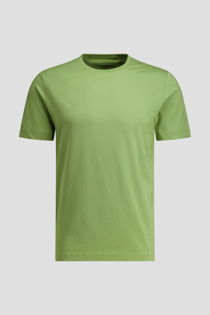 Productfoto 1 van Olijfgroen T-shirt met ronde hals  door Liberty Island voor Heren