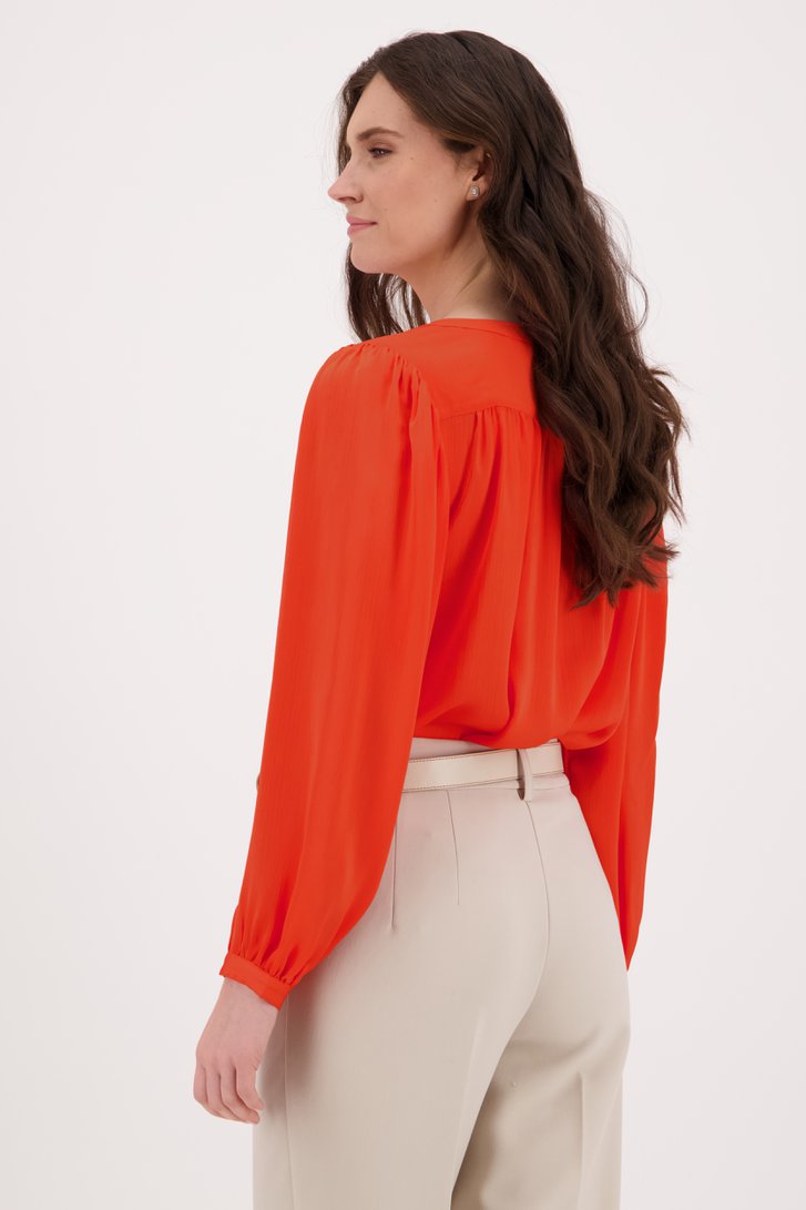Oranje blouse  van D'Auvry voor Dames
