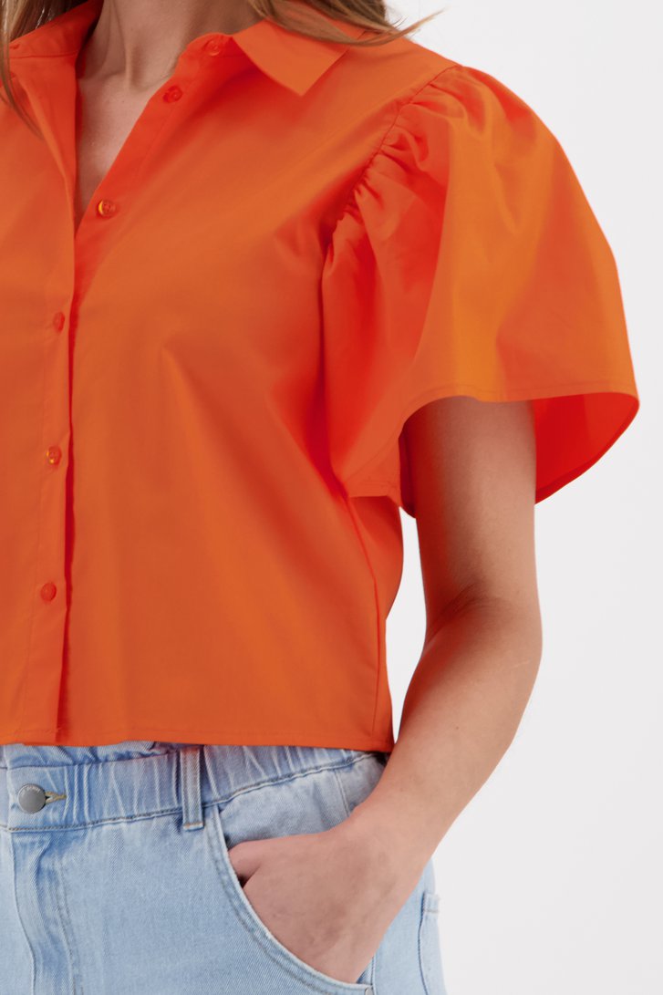Voorspeller heilig Nuchter Oranje blouse met pofmouwen van JDY | 9840042 | e5