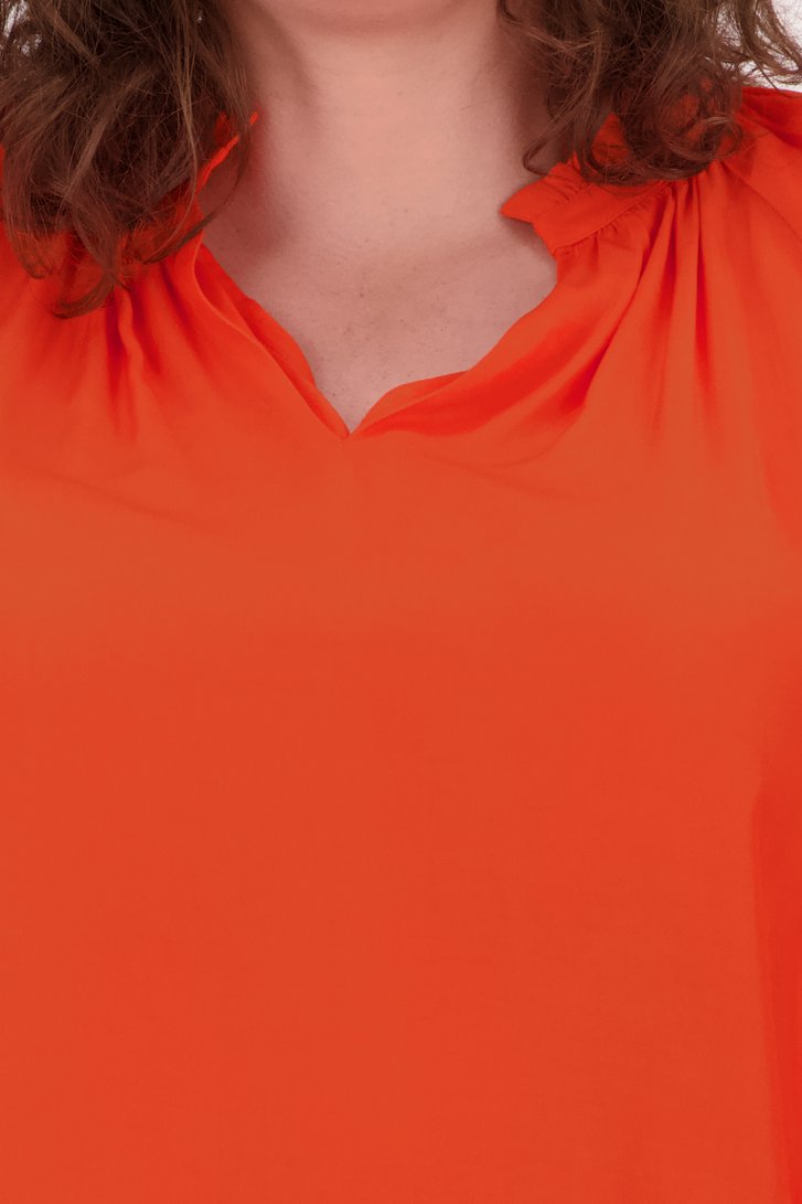 Oranje blouse van Only Carmakoma voor Dames