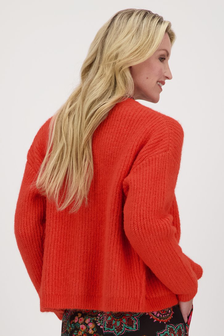 Oranje cardigan van Claude Arielle voor Dames