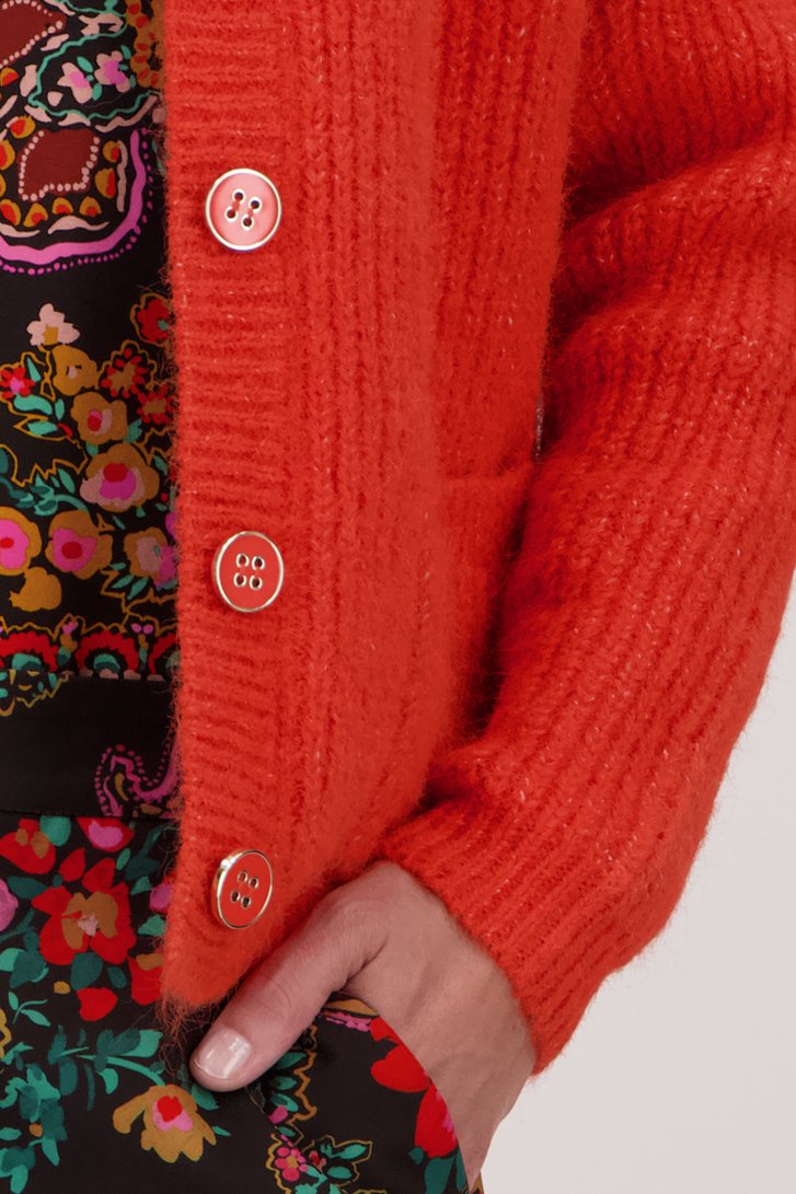 Oranje cardigan van Claude Arielle voor Dames