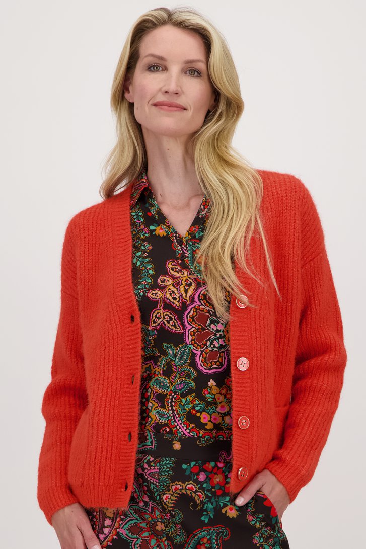 Oranje cardigan van Claude Arielle voor Dames