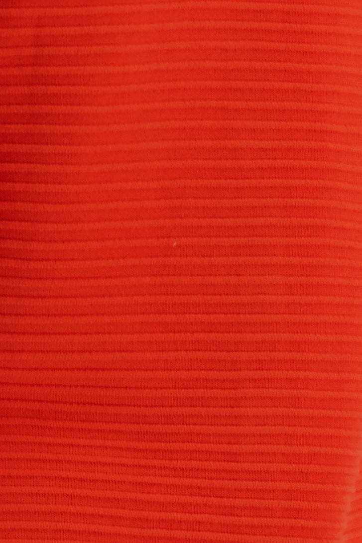 Oranje cardigan in geribbelde structuurstof van Claude Arielle voor Dames