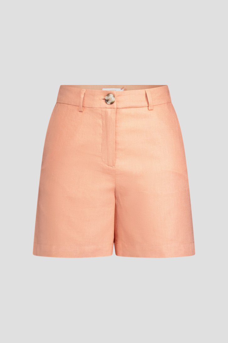 Productfoto 1 van Oranje linnen short door Liberty Island voor Dames