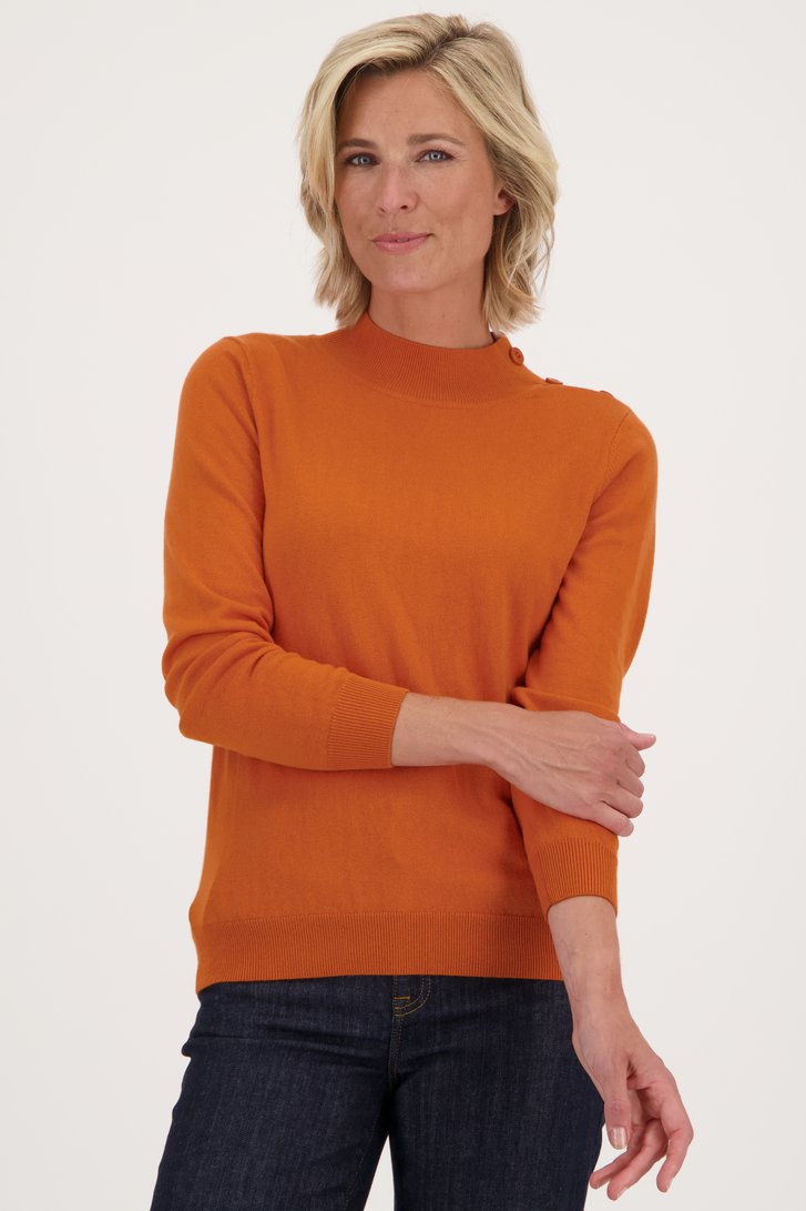 Oranje souspull van Claude Arielle voor Dames