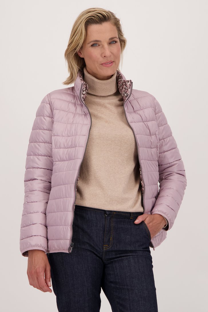 MoFiz Lichte donsjack voor dames, ski-donsjack voor dames, winter, warm, donsjack met capuchon, gewatteerd, opvouwbaar, met zakken, Zwarte capuchon, L