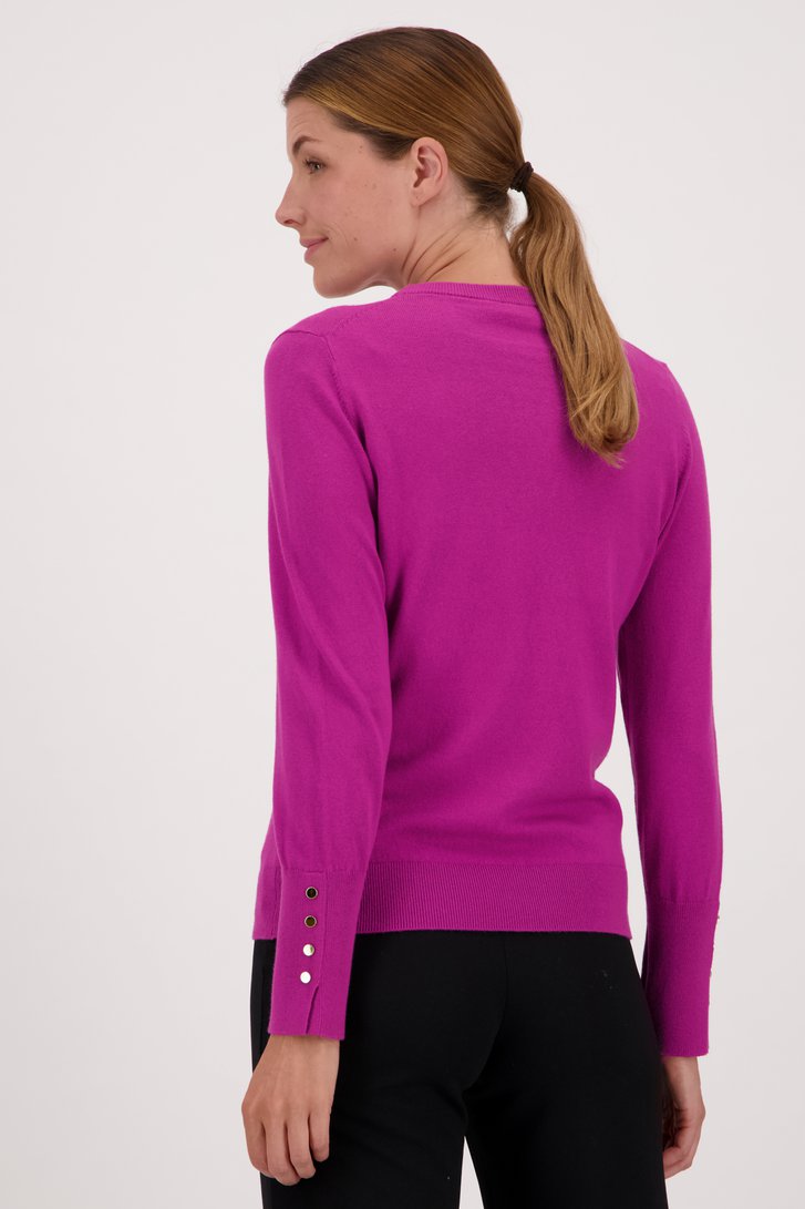 Paars-roze pull met lange mouwen  van Liberty Island voor Dames