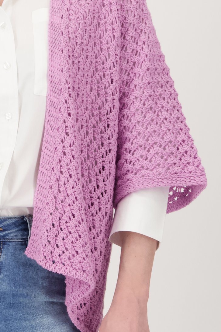 Paarse gebreide cardigan  van Geisha voor Dames
