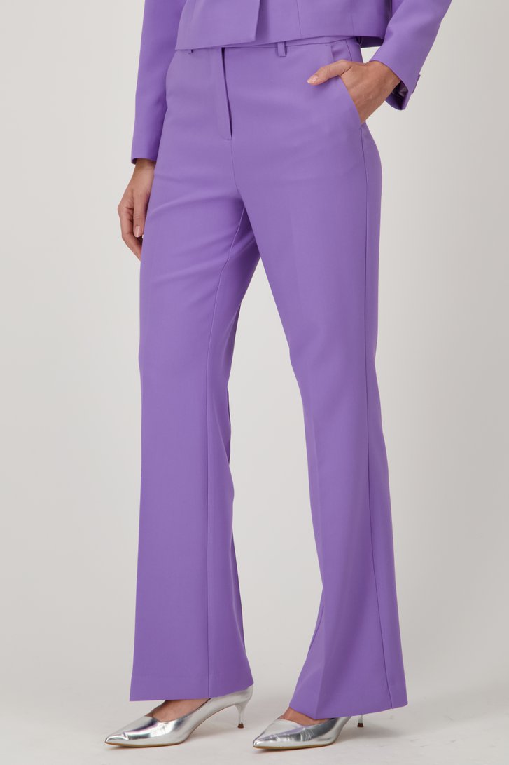 Paarse geklede broek van D'Auvry voor Dames