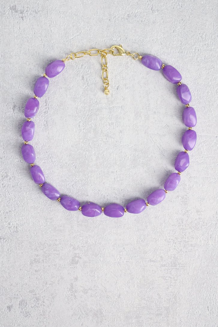 Paarse kralenketting van Liberty Island voor Dames