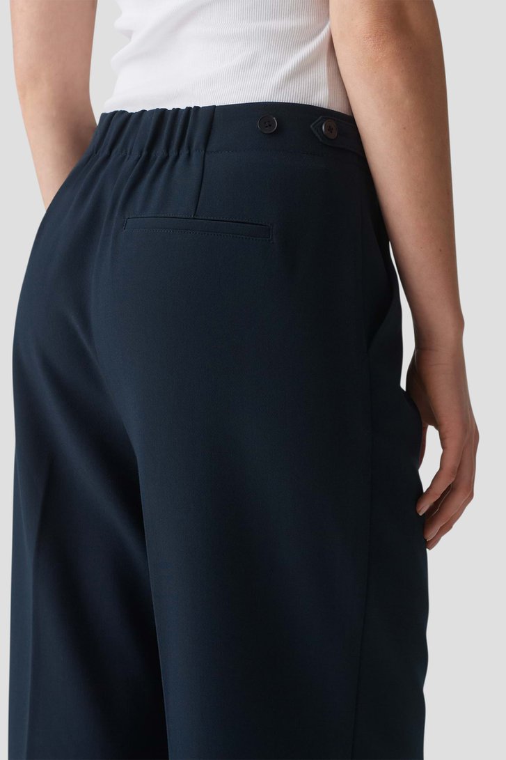 Palazzo bleu foncé avec taille élastique de Opus pour Femmes