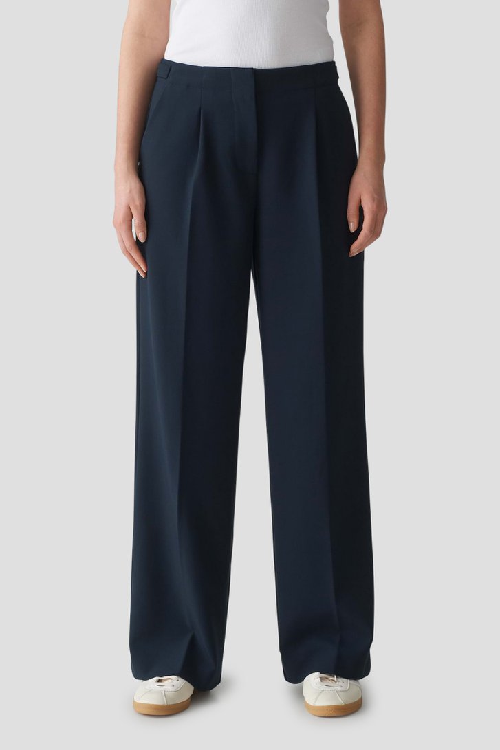 Palazzo bleu foncé avec taille élastique de Opus pour Femmes