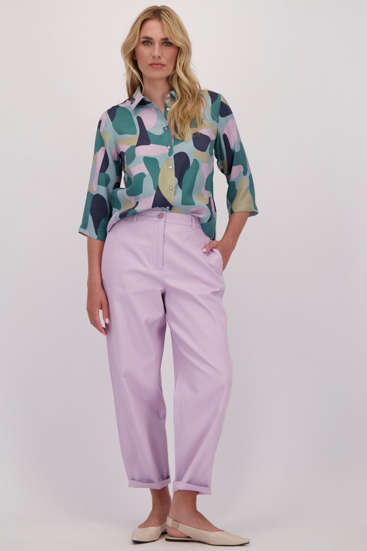 Le devant de Pantalon 7/8 lilas de Libelle pour Femmes