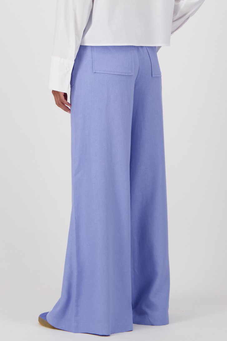 Pantalon à jambe large bleu clair de Louise pour Femmes