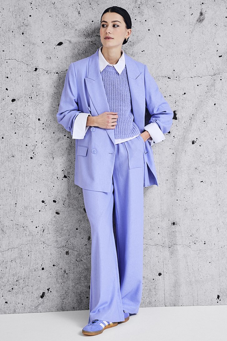 Pantalon à jambe large bleu clair de Louise pour Femmes