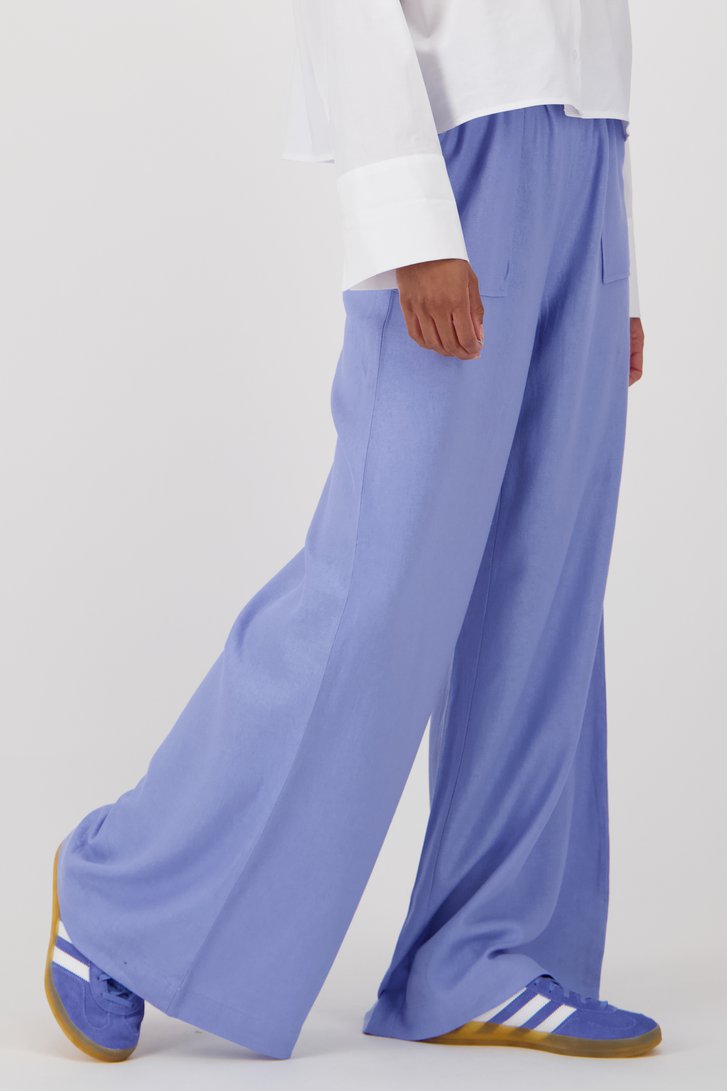 Pantalon à jambe large bleu clair de Louise pour Femmes