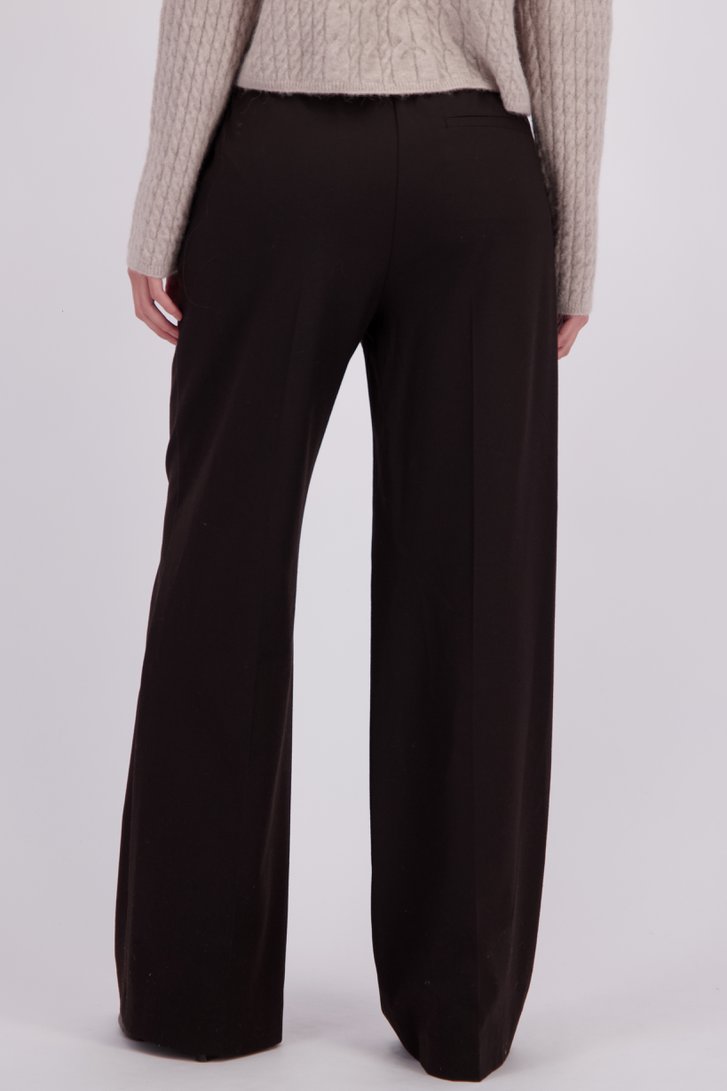 Le dos de Pantalon ample marron à taille élastique de Marc O'Polo pour Femmes