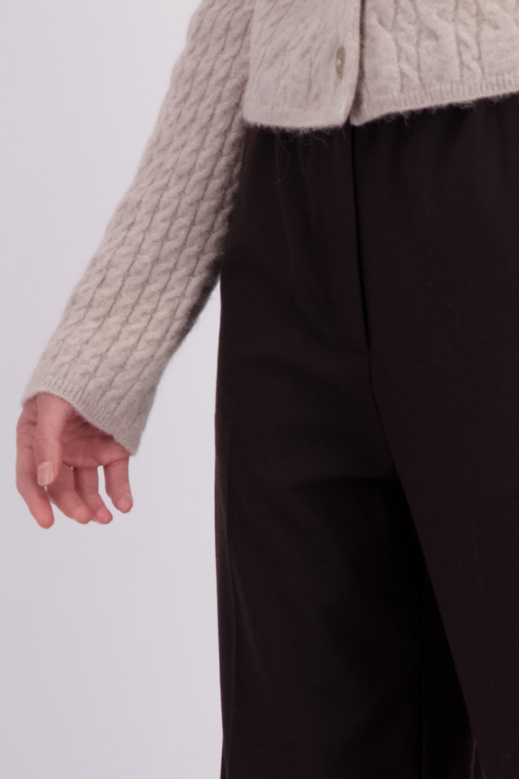 Détail de Pantalon ample marron à taille élastique de Marc O'Polo pour Femmes