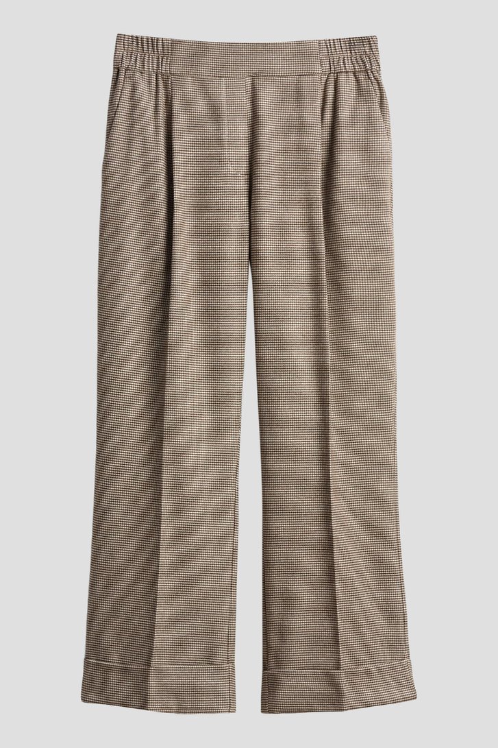 Photo produit 1 de Pantalon beige à carreaux – longueur 7/8 de Opus pour Femmes