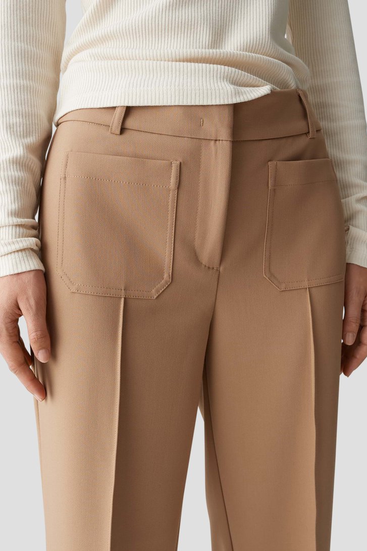 Photo supplémentaire 3 de Pantalon beige à plis de Opus pour Femmes