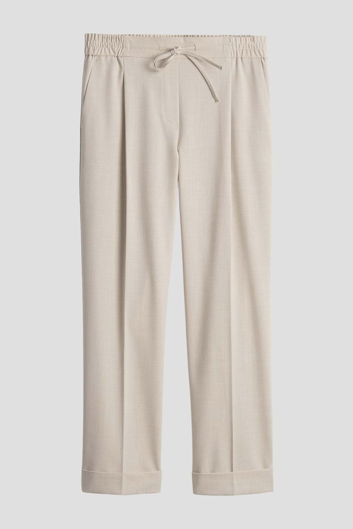 Photo produit 1 de Pantalon beige à taille élastique – longueur 7/8 de Opus pour Femmes