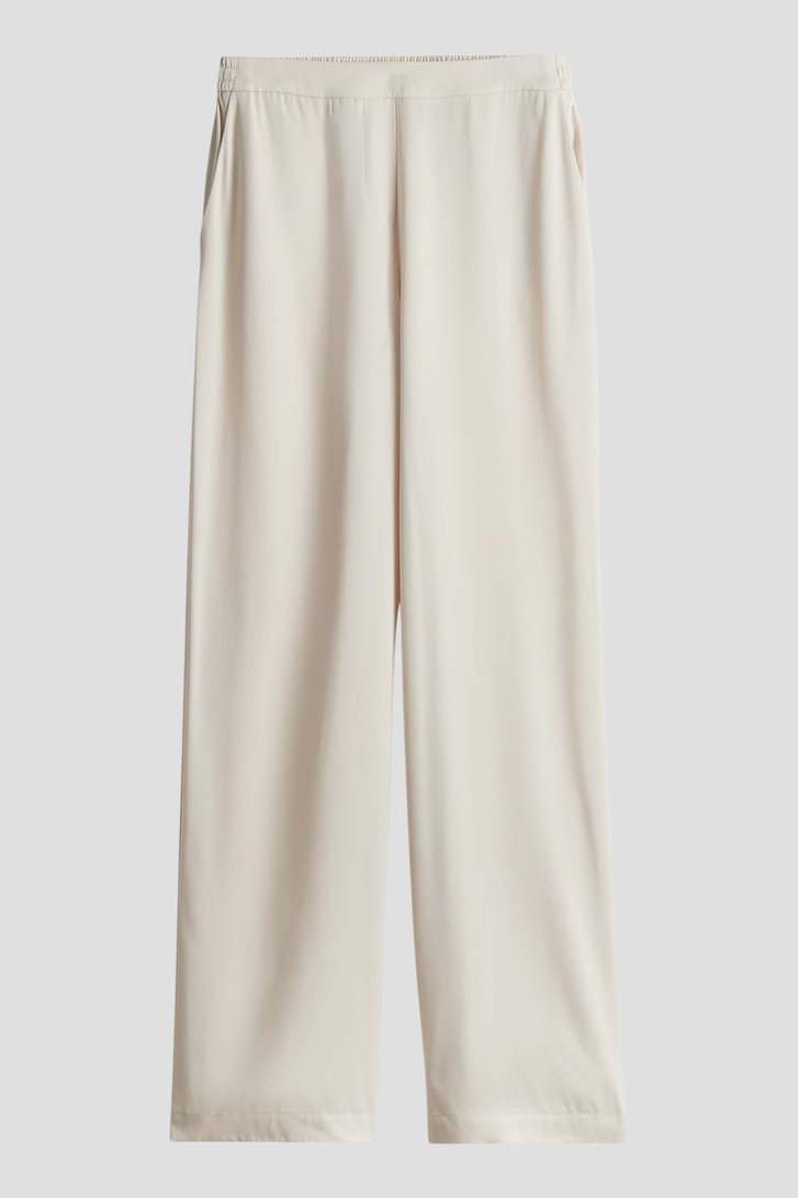 Pantalon beige ample avec taille élastique de Opus pour Femmes