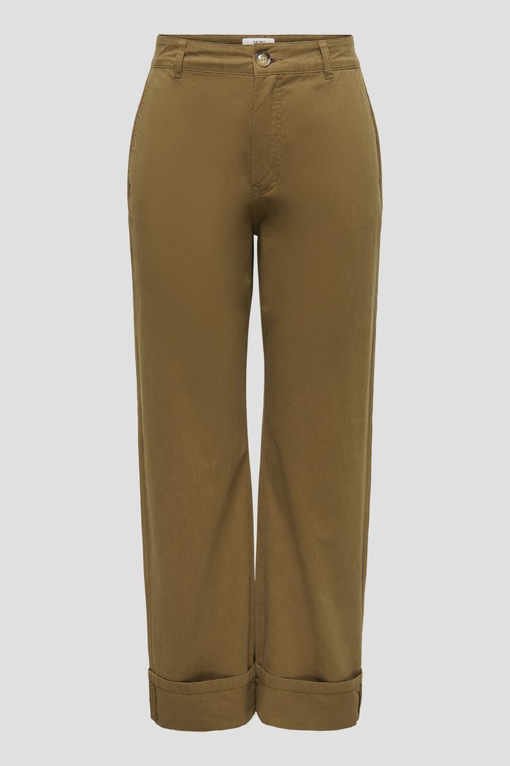 Photo produit 1 de Pantalon beige avec ourlet retroussé de JDY pour Femmes