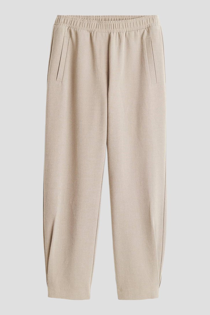 Photo produit 1 de Pantalon beige chiné avec taille élastiquée de Opus pour Femmes