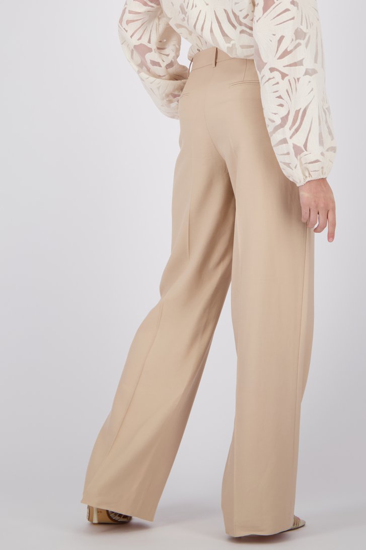 Pantalon beige large de D'Auvry pour Femmes