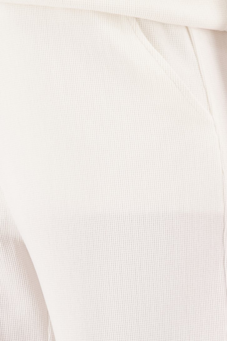 Pantalon blanc texturé de Liberty Island homewear pour Femmes