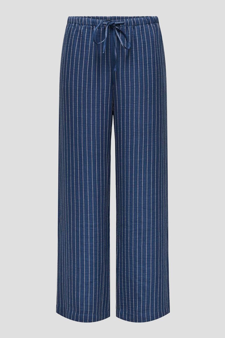 Pantalon bleu ample à motif rayé blanc de JDY pour Femmes