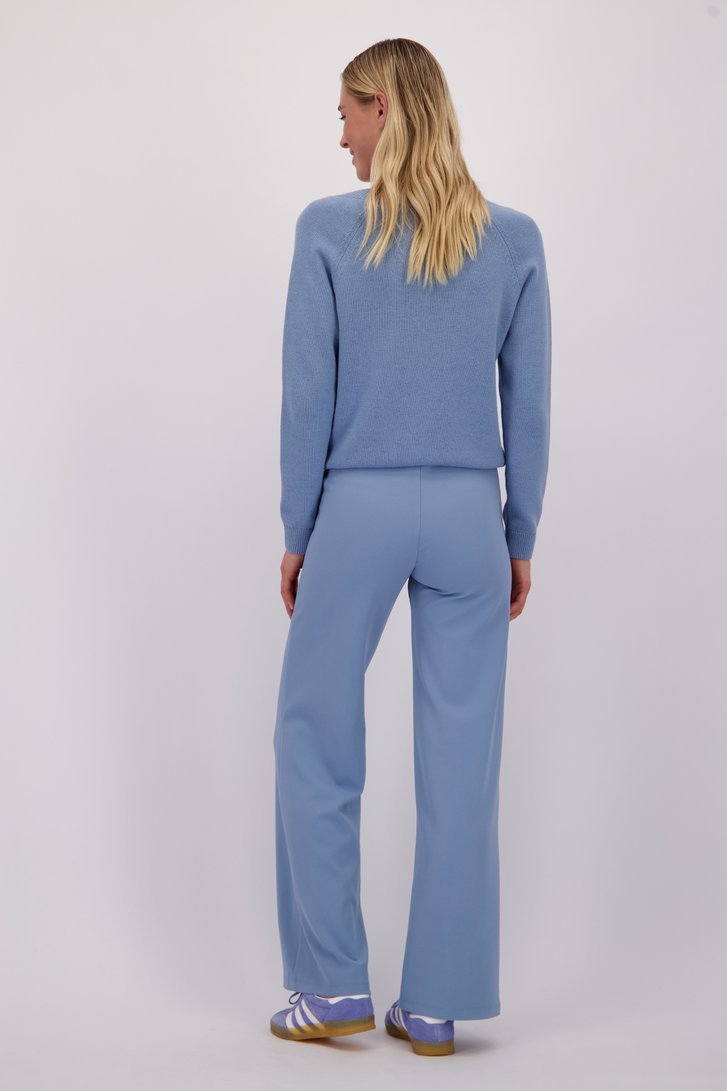 Le dos de Pantalon bleu avec coutures - Straight fit de Liberty Island pour Femmes