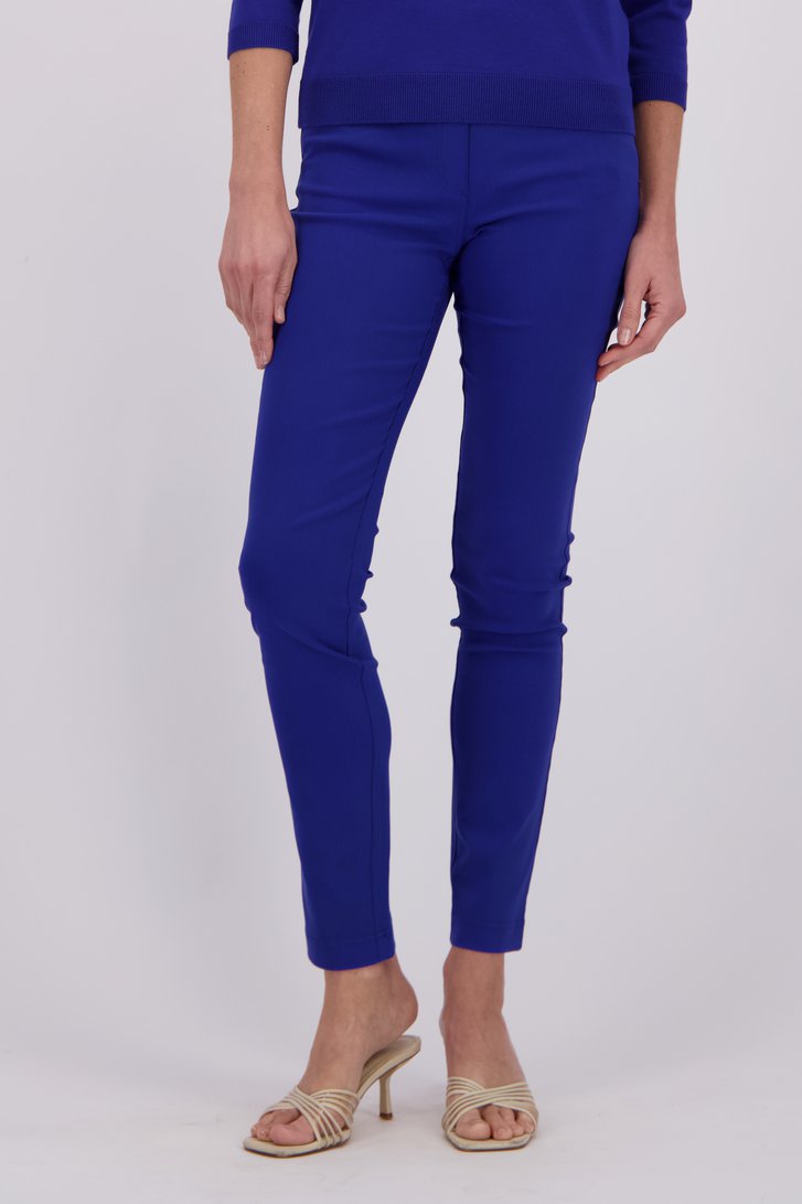 Détail de Pantalon bleu avec taille élastique de Claude Arielle pour Femmes