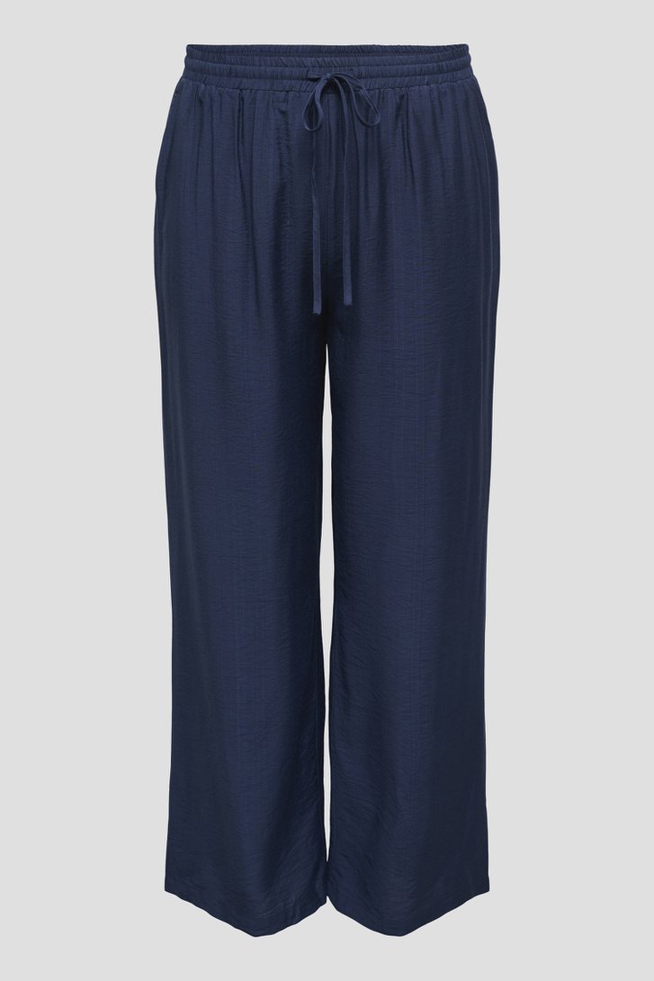 Photo produit 1 de Pantalon bleu avec taille élastique de ONLY Carmakoma pour Femmes
