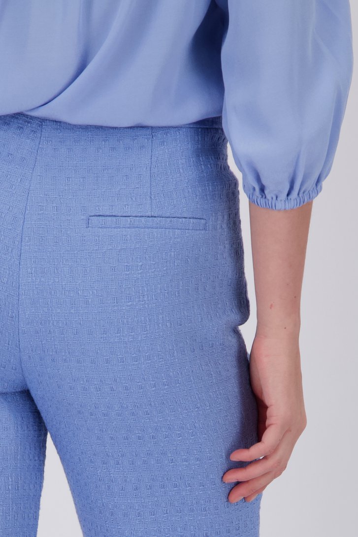 Pantalon bleu clair en bouclé  de D'Auvry pour Femmes