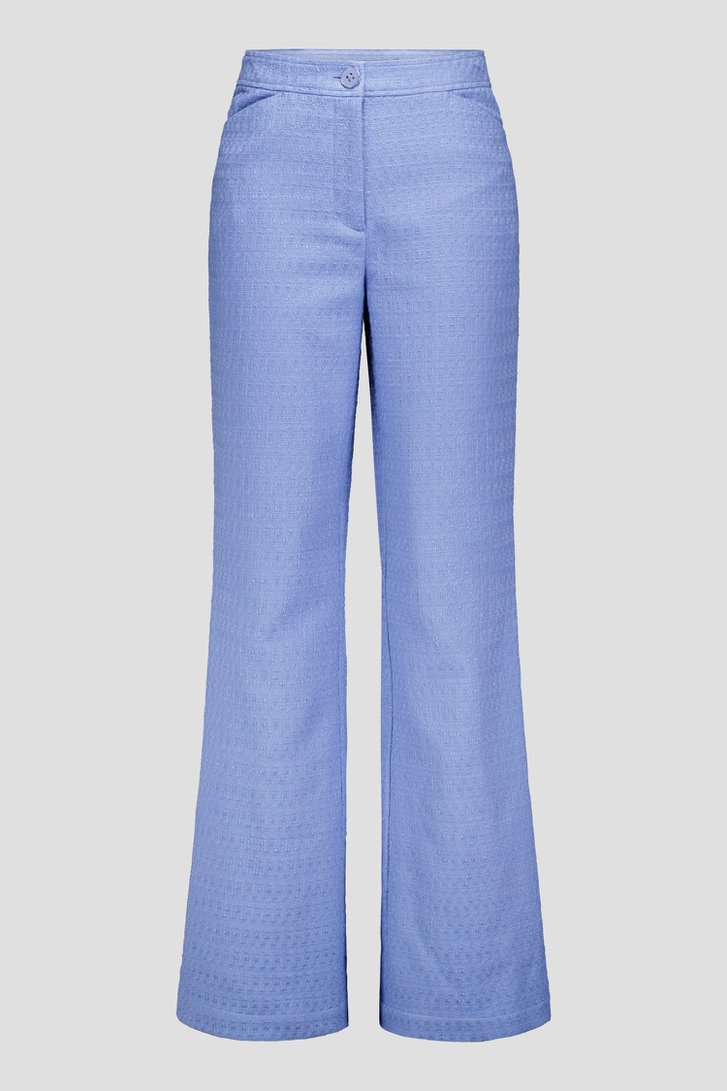 Pantalon bleu clair en bouclé  de D'Auvry pour Femmes