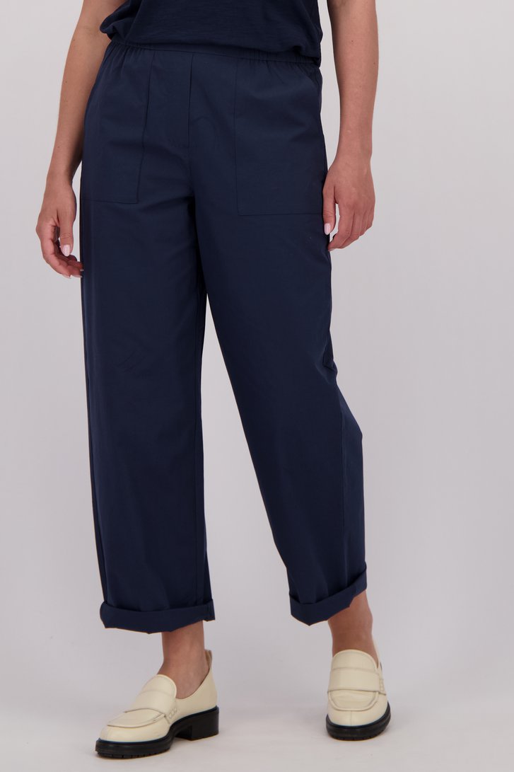 Détail de Pantalon bleu foncé avec taille élastique de Libelle pour Femmes