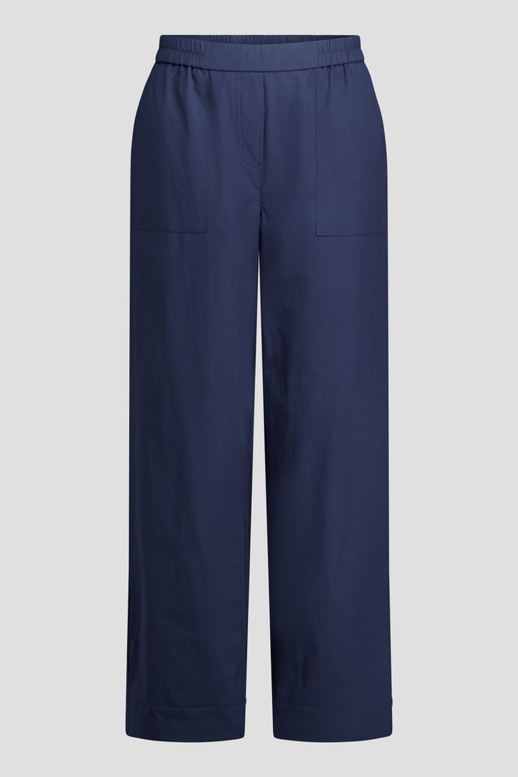 Photo produit 1 de Pantalon bleu foncé avec taille élastique de Libelle pour Femmes