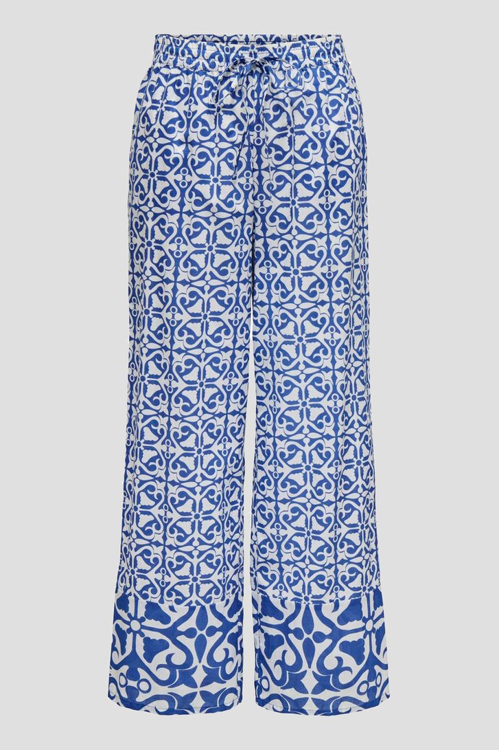Pantalon bleu large avec imprimé blanc de JDY pour Femmes